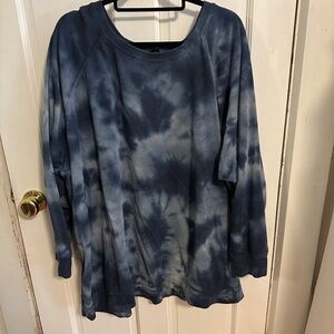 Torrid Blue Tie-Dye Sweatshirt - size 6